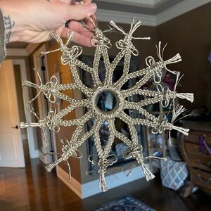 Handmade Macramé Snowflake Ornament